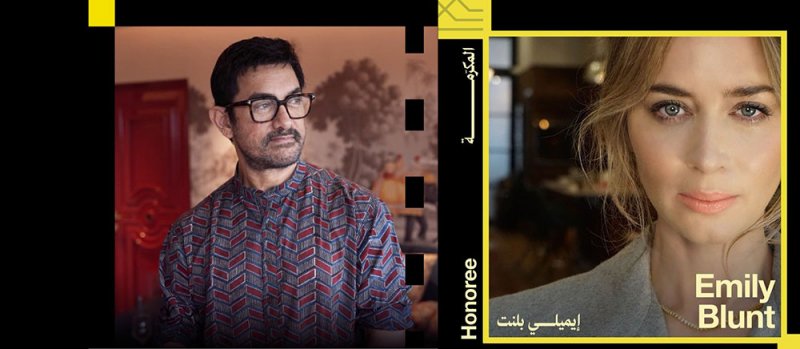 البحر الأحمر السينمائي الدولي يكرم عامر خان وإميلي بلانت