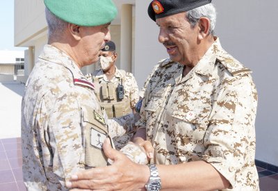 القائد العام لقوة دفاع البحرين يستقبل قائد قوات درع الجزيرة