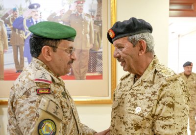 القائد العام لقوة دفاع البحرين يستقبل قائد القيادة العسكرية الموحدة بدول مجلس التعاون لدول الخليج العربية