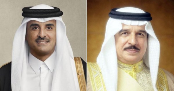 جلالة الملك المعظم يهنئ سمو أمير دولة قطر بذكرى تولي سموه مقاليد الحكم