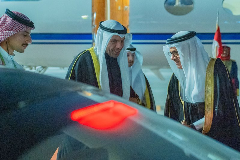 وزير خارجية دولة الكويت يصل إلى البلاد للمشاركة في أعمال الدورة العشرين لمنتدى حوار المنامة