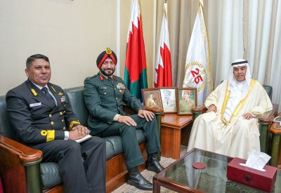 النعيمي يستقبل مدير الاستخبارات الهندية