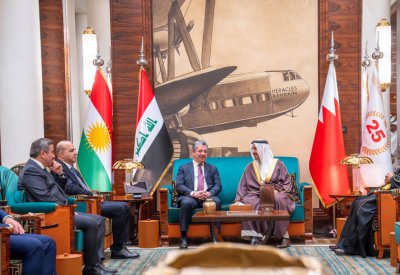 رئيس وزراء إقليم كردستان العراق يغادر مملكة البحرين