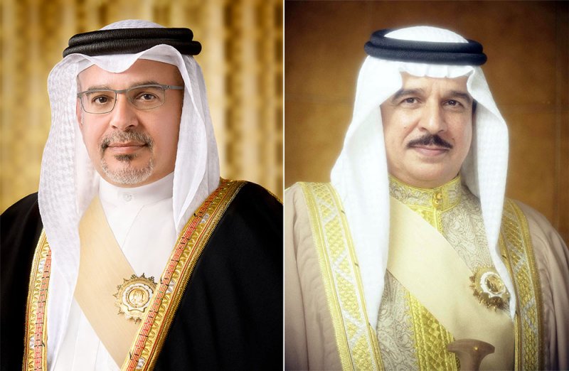 جلالة الملك المعظم يتبادل التهاني مع سمو ولي العهد رئيس مجلس الوزراء