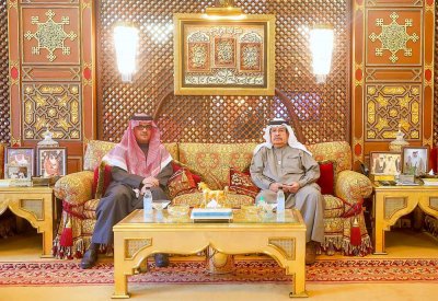 سمو الشيخ علي بن خليفة يستقبل القائم بأعمال السفارة السعودية