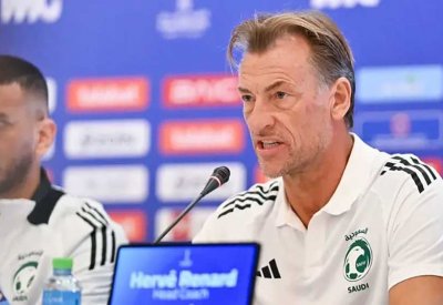 رينارد: مواجهة البحرين صعبة.. وهدفنا اللقب