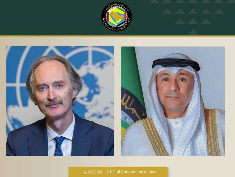 البديوي يبحث مع المبعوث الخاص للأمم المتحدة إلى سوريا الجهود الرامية لوحدة وسيادة وأمن سوريا