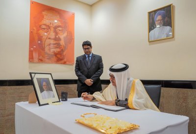 وزير الخارجية يقدم واجب العزاء في وفاة رئيس الوزراء السابق لجمهورية الهند 