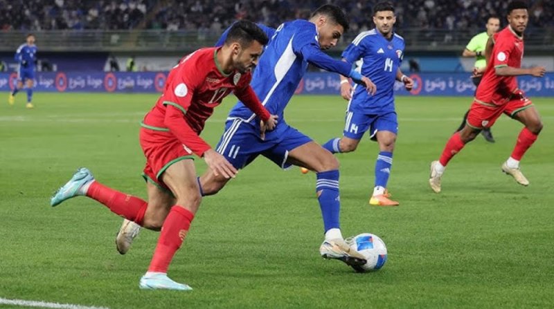 التعادل السلبي يخيم على الشوط الأول بين منتخبنا الوطني والكويت