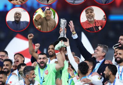 احتفالات النجوم بفوز المنتخب البحريني
