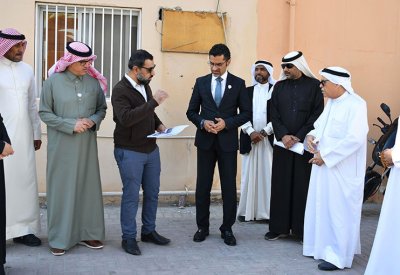 وزير شؤون البلديات والزراعة يتفقد سير عمل مشروع تنمية المدن والقرى في المحافظة الشمالية