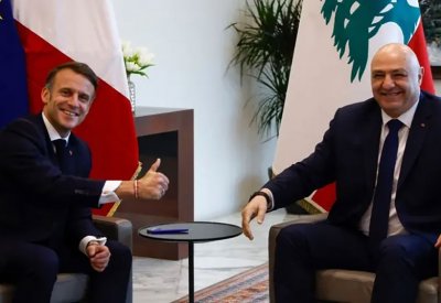 ماكرون: نعمل على إعادة إعمار لبنان وتدريب الجيش