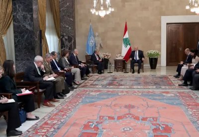 عون: على إسرائيل الانسحاب من الجنوب