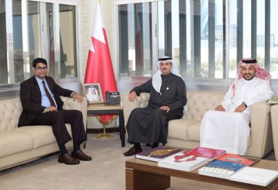 وزير العدل والشؤون الإسلامية والأوقاف يستقبل السفير الهندي لدى مملكة البحرين