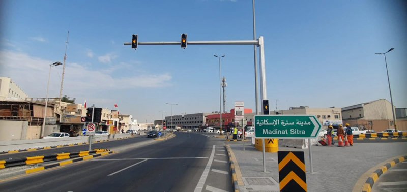 "الأشغال": تشغيل 3 إشارات ضوئية جديدة على شارع سترة