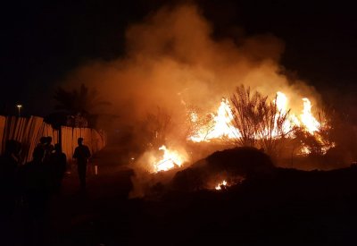 بالفيديو: الدفاع المدني يسيطر على حريق اشتعل بمنطقة زراعية في البلاد القديم
