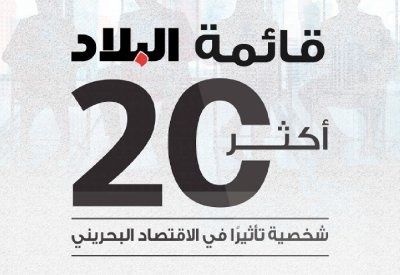 لجنة التقييم والتحكيم المستقلة تختار 50 اسما ضمن مبادرة  “البلاد” “أكثر 20 شخصية تأثيرا بالاقتصاد الوطني”