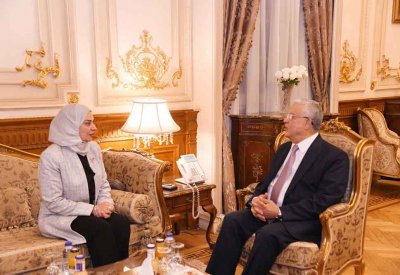 رئيس مجلس النواب بجمهورية مصر العربية يلتقي سفيرة مملكة البحرين في القاهرة 