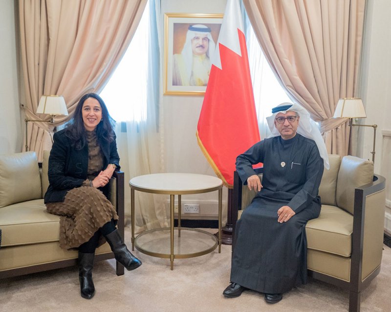 المدير العام للشؤون القانونية وحقوق الإنسان في وزارة الخارجية يستقبل الممثل المقيم لبرنامج الأمم المتحدة الإنمائي (UNDP) لدى مملكة البحرين