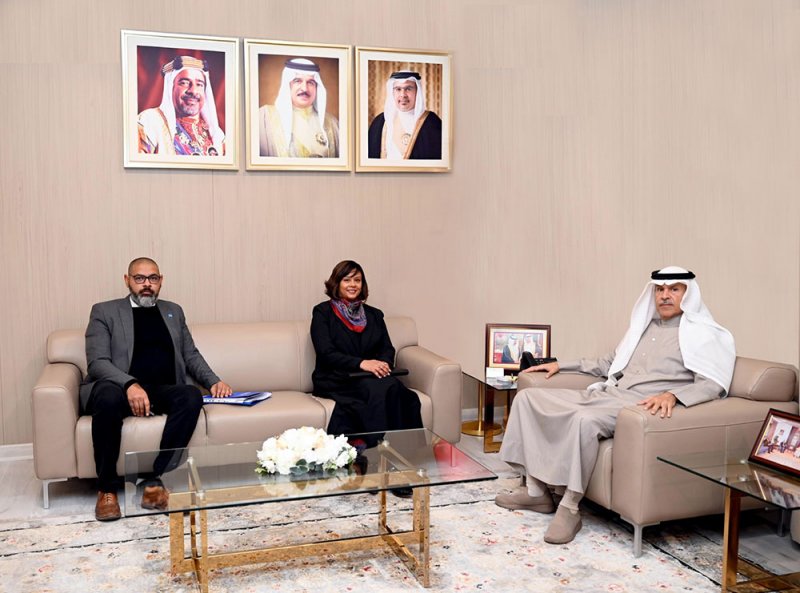 الشيخ هشام بن عبدالرحمن آل خليفة يبحث سبل تعزيز التعاون المشترك مع وفد المنظمة الدولية للهجرة