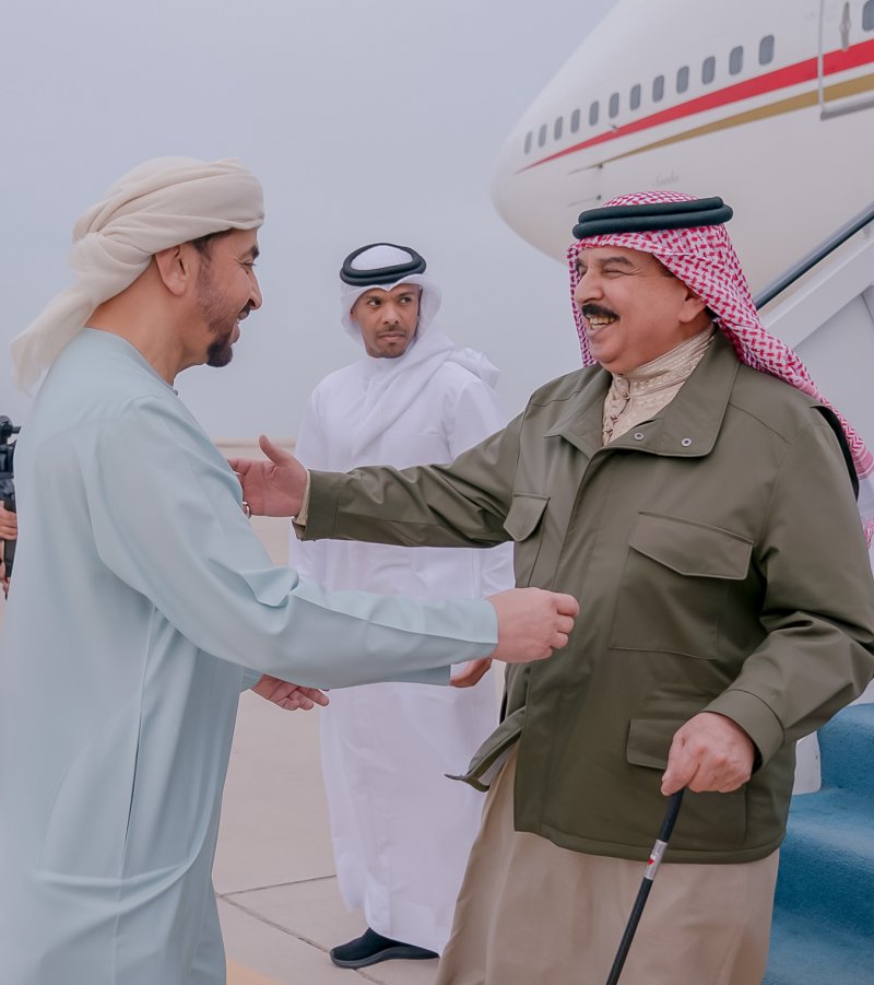 جلالة الملك المعظم يصل إلى دولة الإمارات العربية المتحدة