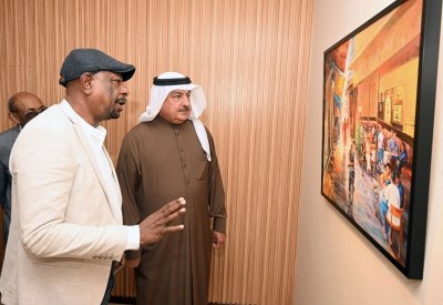 وسط حضور نوعي كبير..رئيس المجلس الوطني للفنون يفتتح معرض الفنان التشكيلي ناجي لعوتة (تنوع)