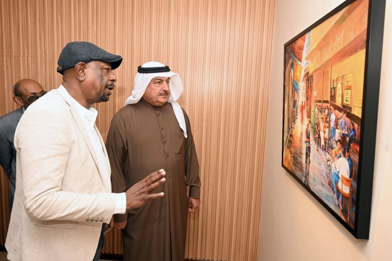 وسط حضور نوعي كبير..رئيس المجلس الوطني للفنون يفتتح معرض الفنان التشكيلي ناجي لعوتة (تنوع)