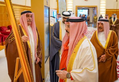 جلالة الملك المعظم يستقبل المدير العام لمجلس العائلة المالكة