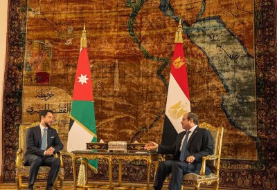 السيسي يلتقي ولي العهد الأردني ويبحثان القضية الفلسطينية