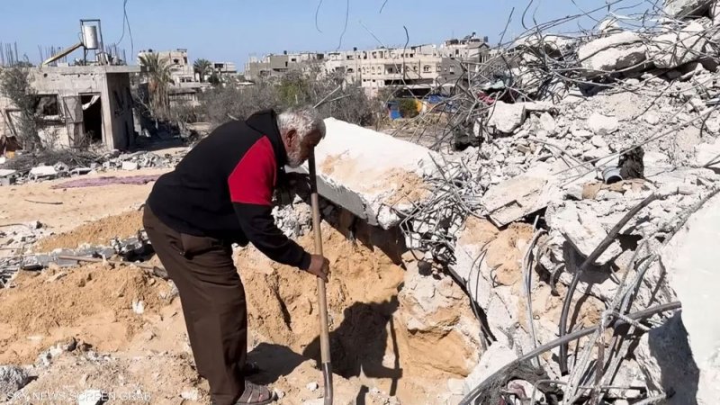 انتشال 25 جثمانا من تحت الأنقاض يرفع قتلى غزة إلى 48264