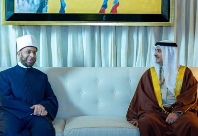 وزير العدل والشؤون الإسلامية والأوقاف يستقبل وزير الأوقاف بجمهورية مصر العربية