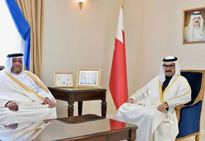 سمو محافظ الجنوبية يستقبل السفير القطري لدى مملكة البحرين