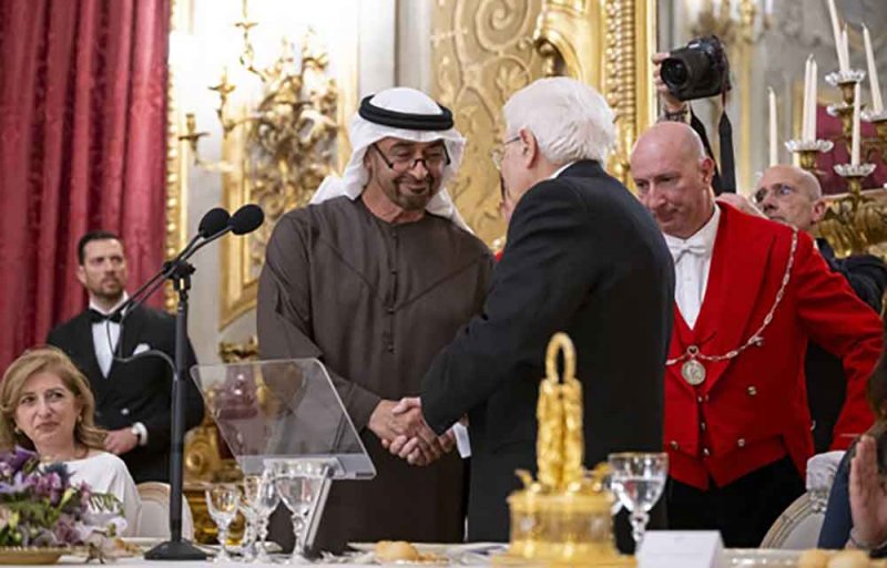 رئيس دولة الإمارات ورئيسة وزراء إيطاليا يبحثان تعزيز الشراكة الاستراتيجية