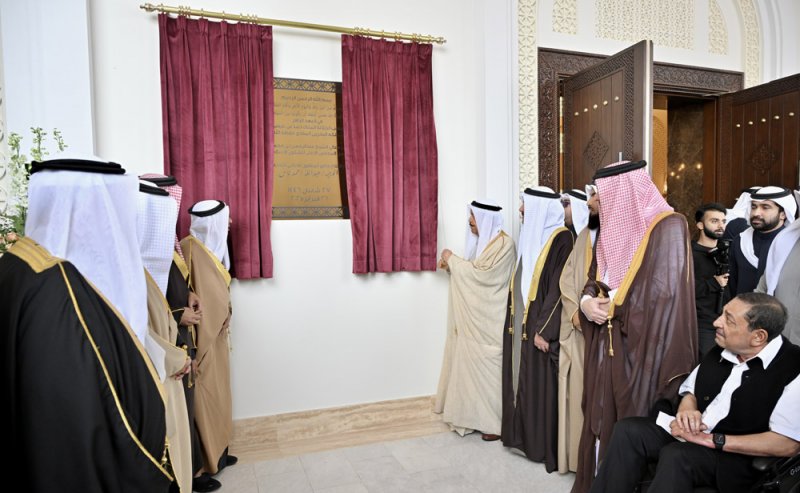 رئيس “الأعلى الإسلامي” يفتتح جامع عبدالله ناس بشرق الحد
