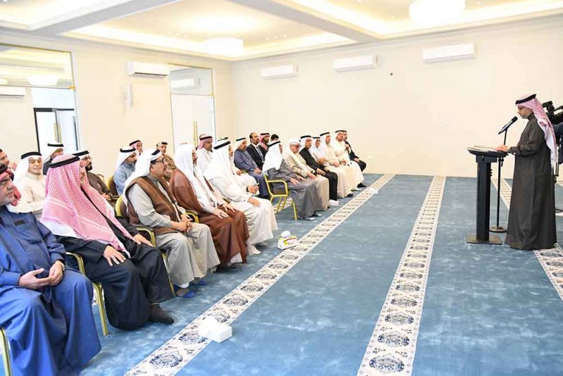 رئيس مجلس الأوقاف الجعفرية يفتتح مسجد الوطية في منطقة سار