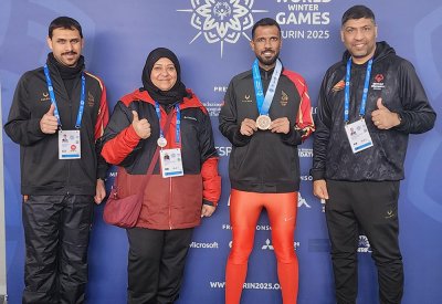 محمود محسن يحصد الميدالية البرونزية للبحرين في البطولة العالمية الشتوية للأولمبياد الخاص تورين 2025