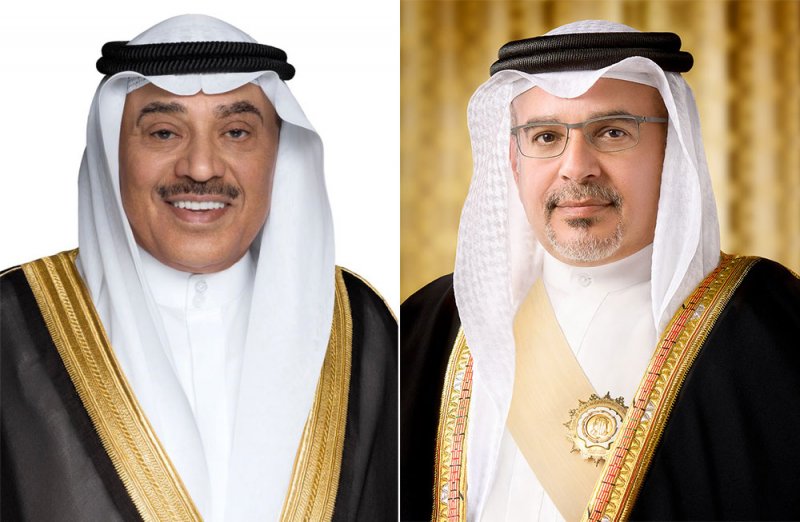 سمو ولي العهد رئيس مجلس الوزراء يتلقى برقية شكر جوابية من ولي عهد دولة الكويت