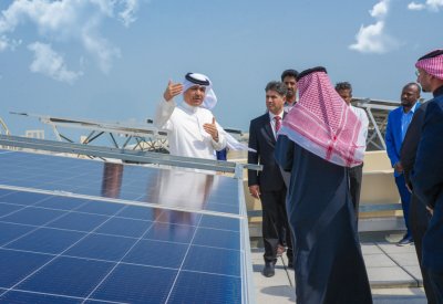 الانتهاء من مشروع تركيب أنظمة الطاقة الشمسية في محطة مدينة خليفة لتوزيع المياه
