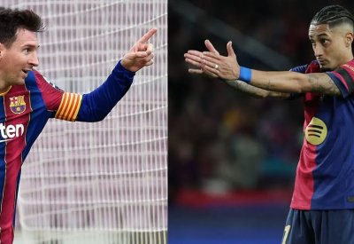 قلق في برشلونة.. ميسي يسخر من رافينيا