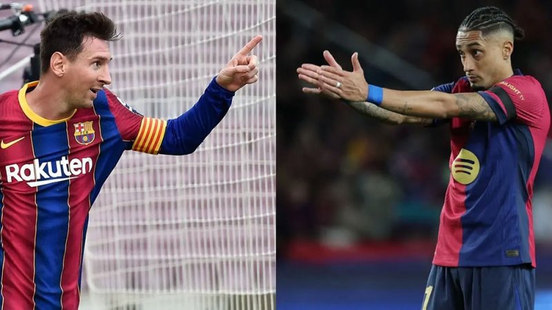 قلق في برشلونة.. ميسي يسخر من رافينيا