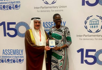 المسلم: مواصلة تعزيز التعاون والعمل المشترك مع الاتحاد البرلماني الدولي وتبادل الخبرات الداعمة للعمل التشريعي
