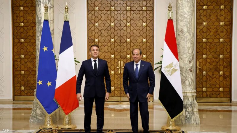 السيسي: اتفقت مع ماكرون على رفض التهجير من غزة