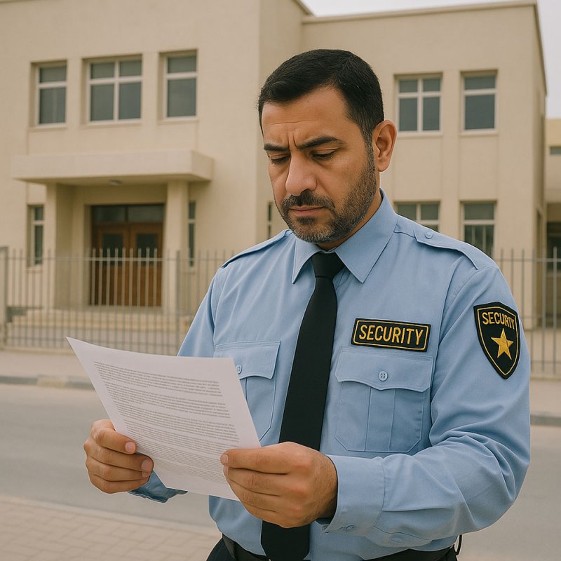 تكريم حارس أمن مجتهد.. بإنهاء عقده