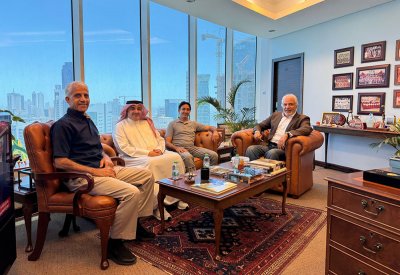 رئيس اتحاد السلة يستقبل رئيس لجنة الحكام بالاتحاد الدولي فرع آسيا