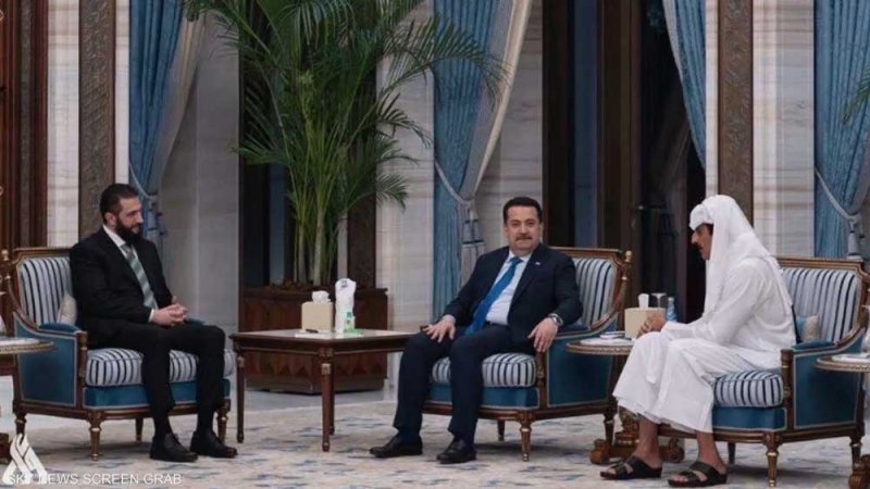 في الدوحة .. لقاء بين أحمد الشرع ورئيس وزراء العراق