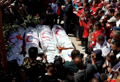 الدفاع المدني في غزة يندد بـ"إعدام ميداني" للمسعفين