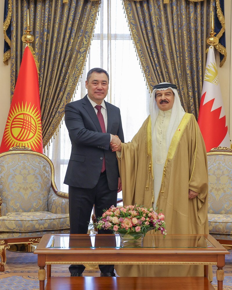 جلالة الملك المعظم والرئيس القيرغيزستاني يؤكدان أهمية تحقيق السلام العادل والشامل في منطقة الشرق الأوسط