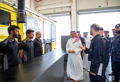 وزير الداخلية يتفقد مرافق وورش إدارة النقل المسئولة عن إدارة آليات وزارة الداخلية وأعمال صيانة المركبات