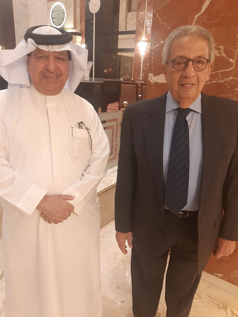 الكاتب الصحفي جمال الياقوت وعمرو موسى يستعيدان ذكريات لقاءات المنامة في القاهرة