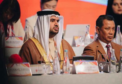 بالفيديو: سمو الشيخ عيسى بن علي يشارك في اجتماع الجمعية العمومية للمجلس الأولمبي الآسيوي